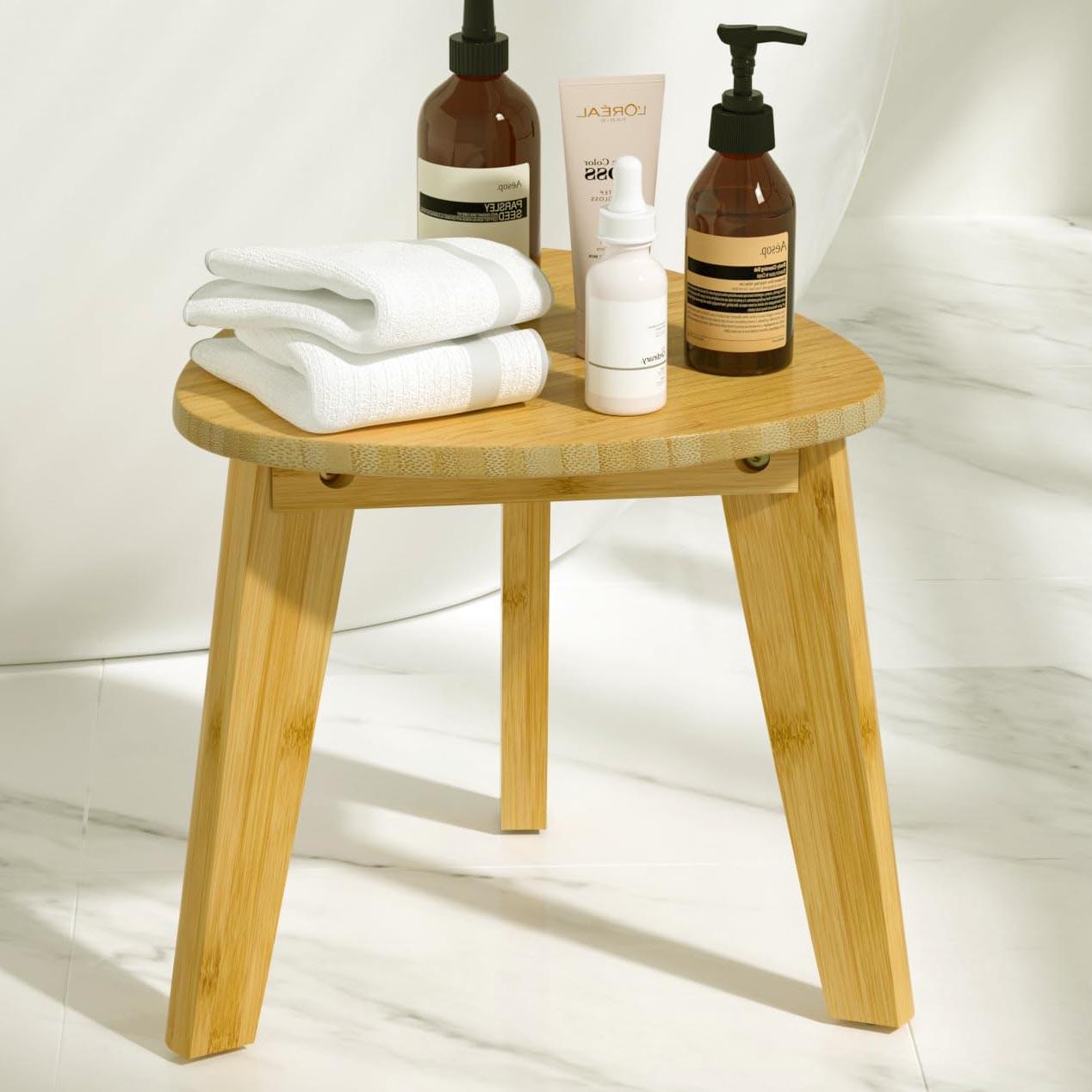 Табурет для ванной из дерева Лариданес Карри (ТВН-000503)
