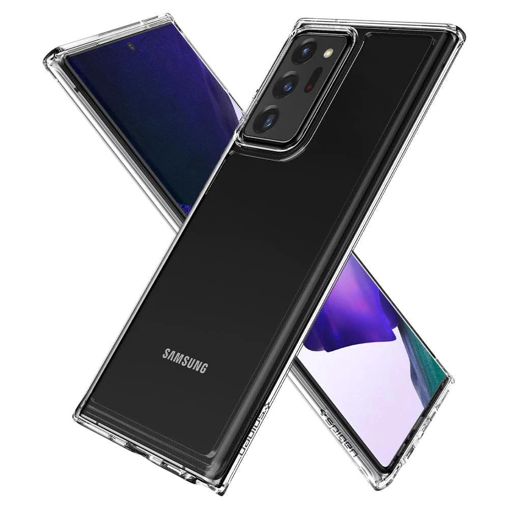 Чехол прозрачный противоударный Spigen Ultra Hybrid для Samsung Galaxy Note 20 Ultra (6.9") Crystal Clear - фото 10