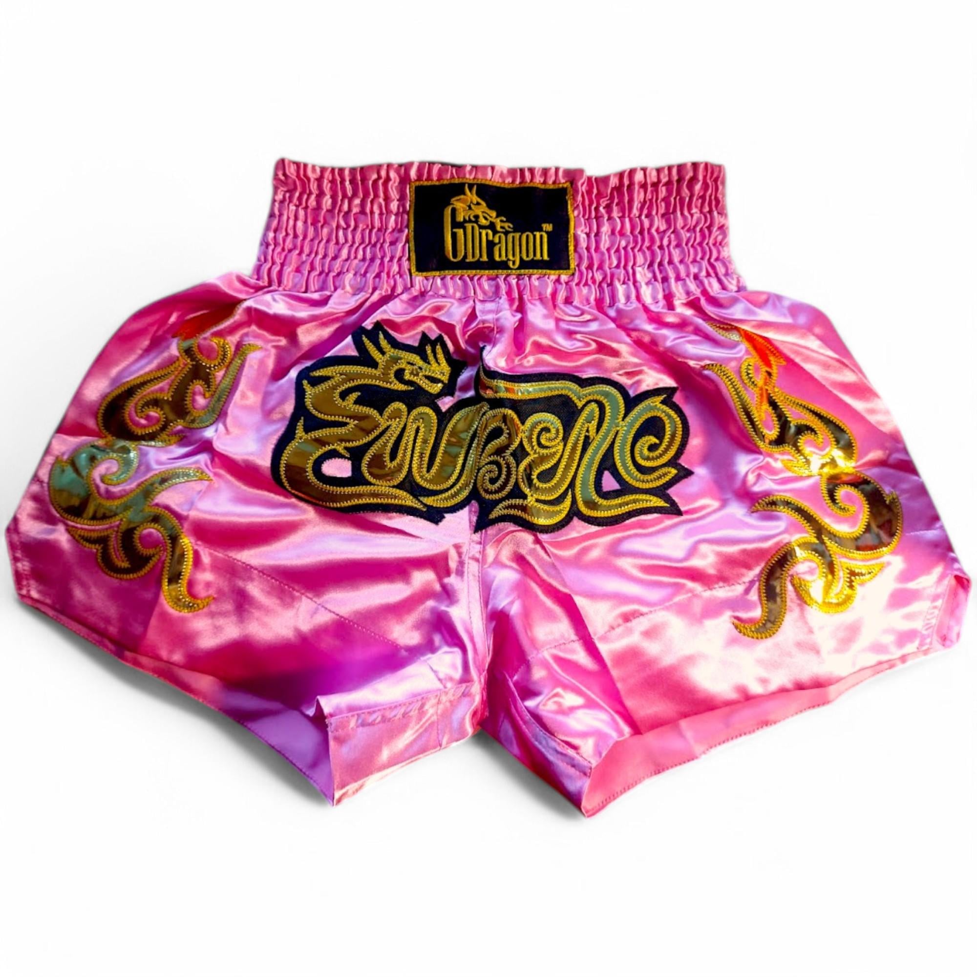 Шорти для тайського боксу GDragon Sport Рожевий (4_1_XXL_2)
