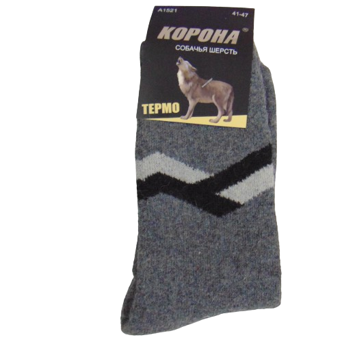 Носки термо собачья шерсть на махре Корона р. 41-47 Темно-серый (2330422112) Носки термо собачья шерсть на махре Корона р. 41-47 Темно-серый (2330422112)