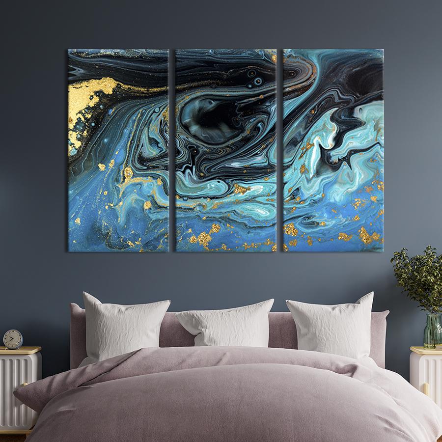 Модульная картина из 3 частей на холсте для интерьера Абстракция мраморная поверхность 78x48 см (51-31) Модульная картина из 3 частей на холсте для интерьера Абстракция мраморная поверхность 78x48 см (51-31)