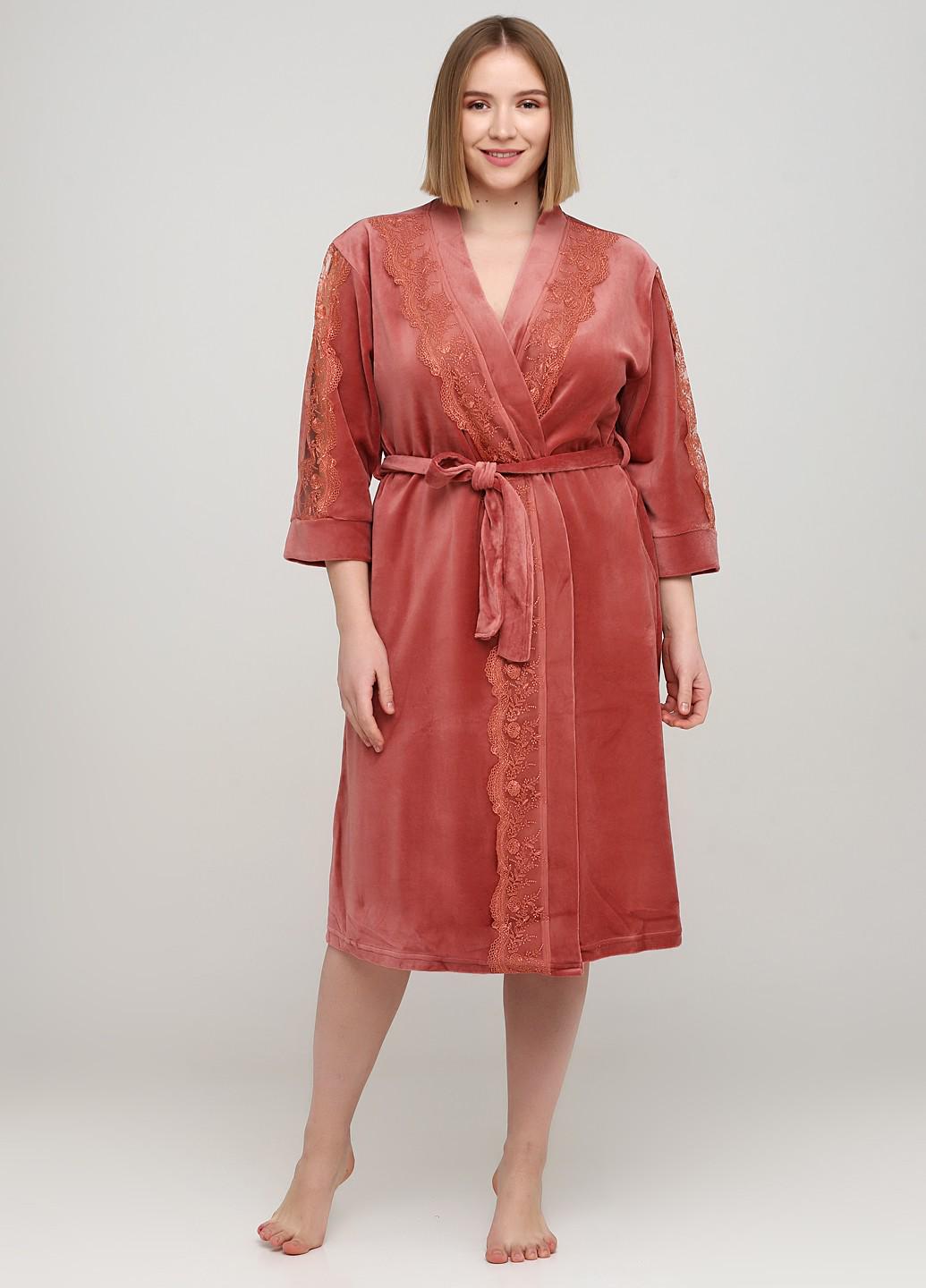 Халат женский Romeo Life 5XL Терракотовый (3599-38) Халат женский Romeo Life 5XL Терракотовый (3599-38)