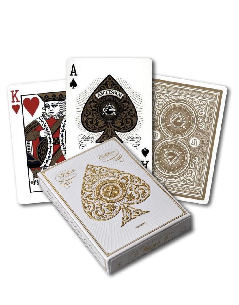 Игральные покерные карты Theory Eleven Artisan White Edition 54 карты