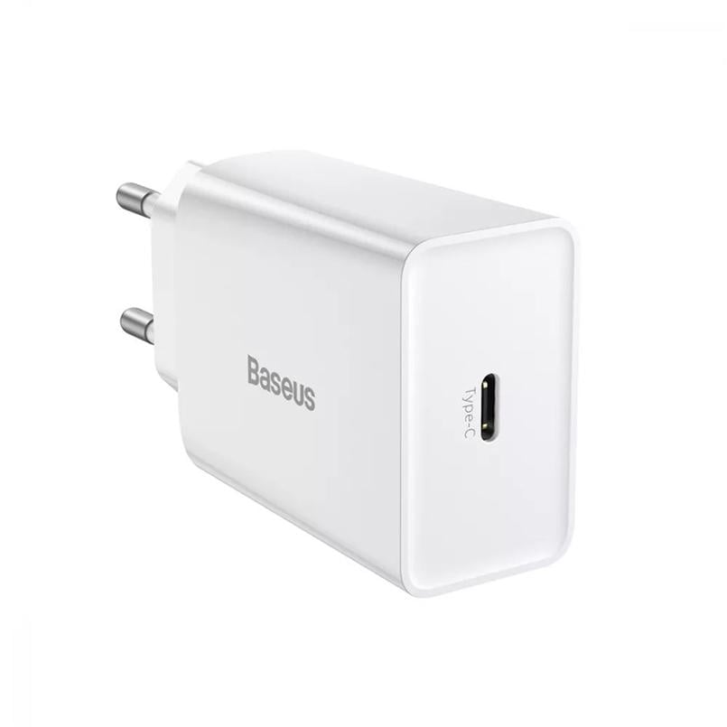 Зарядное устройство сетевое BASEUS Speed ​​Mini PD Charger 20W 1 Type-C White (32681 white) - фото 2