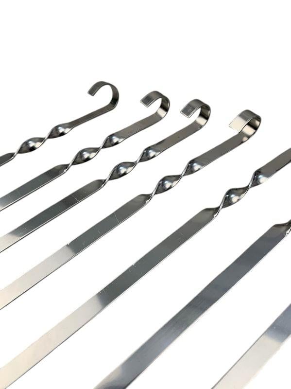 Комплект шампурів із нержавіючої сталі класа люкс 10 шт. (2559404437) - фото 2