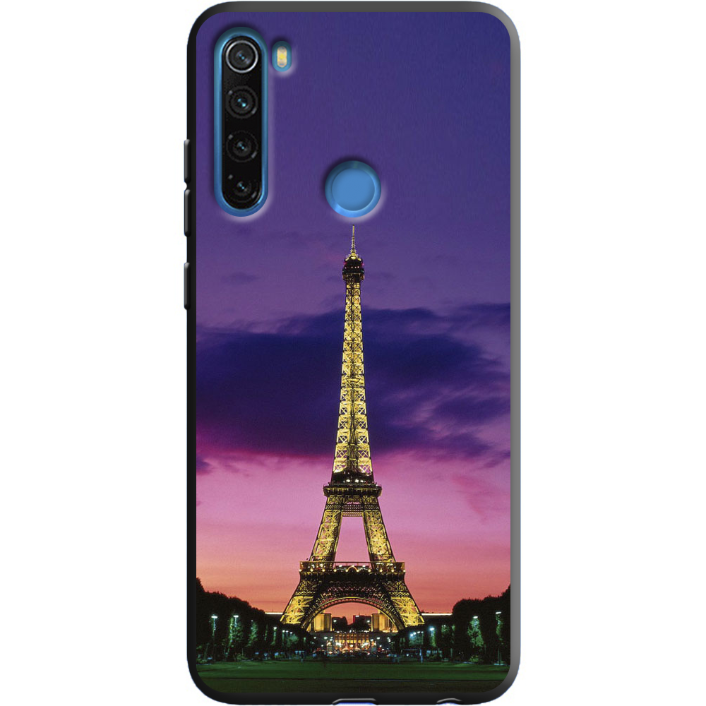 Чехол Boxface Xiaomi Redmi Note 8 Полночь в Париже Черный силикон (38214-up964-38332)