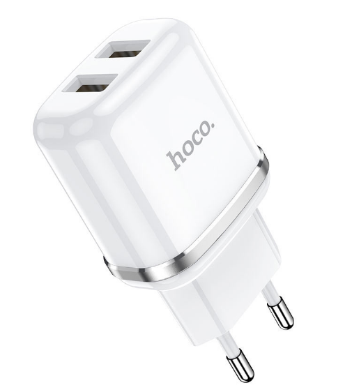 Адаптер Hoco N4 2 USB 2,4 A Білий (46498d91)