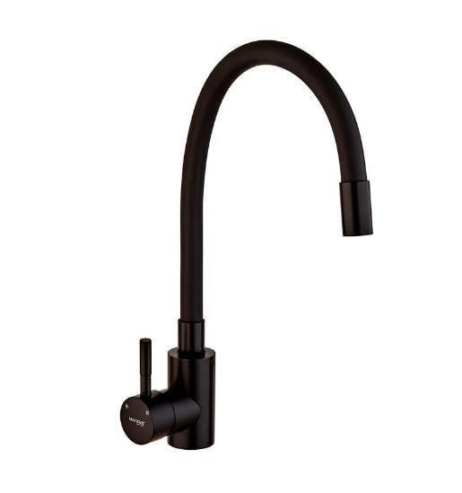 Смеситель для кухни MIXXUS SEO-011 с черным силиконовым изливом (MI6017)