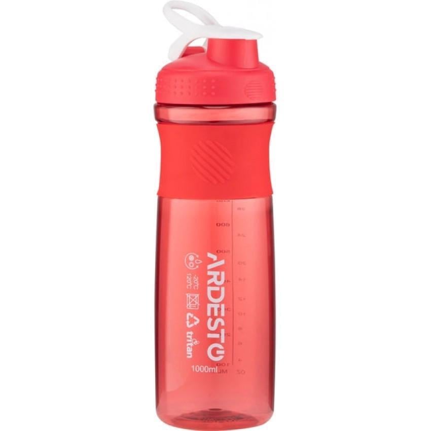 Бутылка для воды Ardesto AR2204TR Smart Bottle тритан 1000 мл Красный (1837601843)