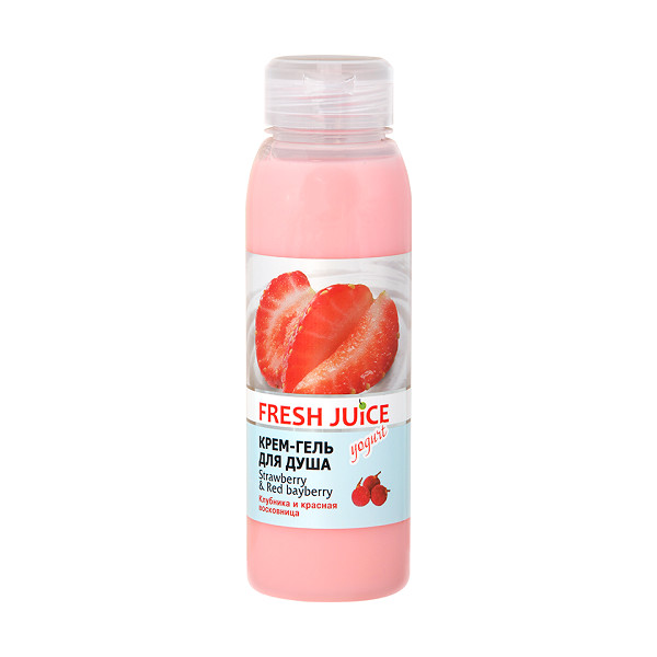 Гель-крем Fresh Juice Strawberry & Red bayberry 300 мл (4823015937583)