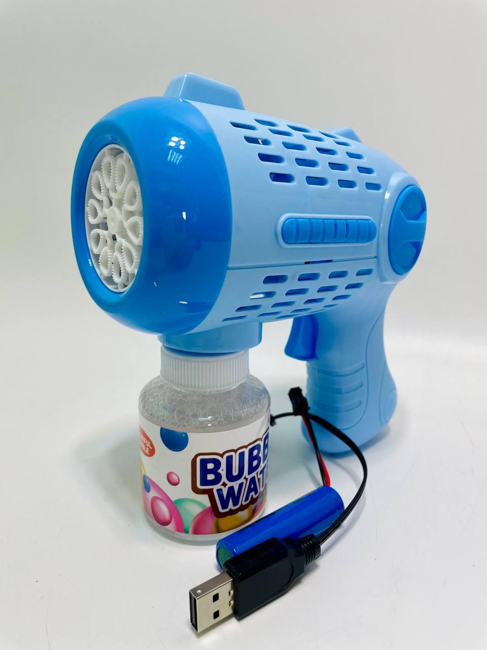 Пистолет с мыльными пузырями 3,7V/USB-кабель/мыльный раствор/подсветка/автоматический принцип Пистолет с мыльными пузырями 3,7V/USB-кабель/мыльный раствор/подсветка/автоматический принцип