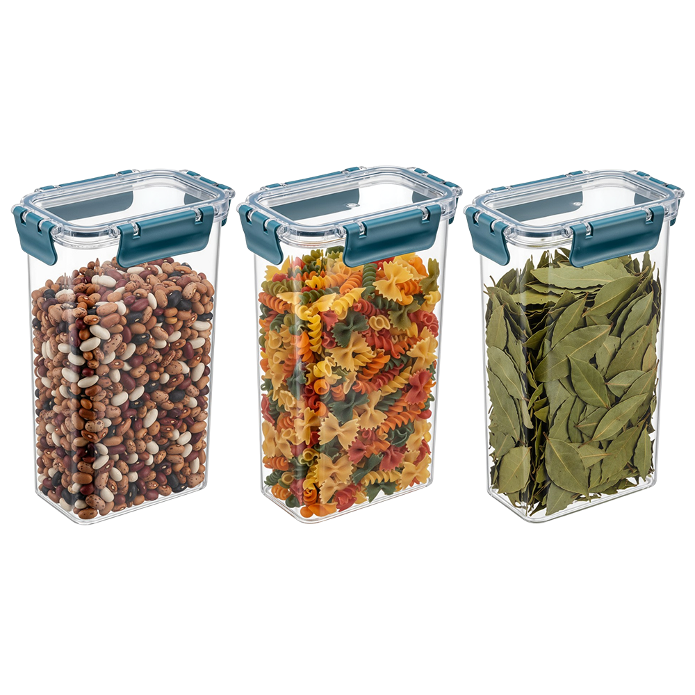 Набор для хранения продуктов 1,6 л 3 шт. Прозрачный (29860850) - фото 8 Набор для хранения продуктов 1,6 л 3 шт. Прозрачный (29860850) - фото 8