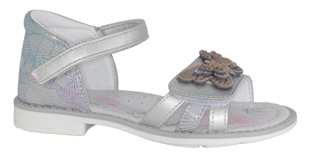 Cандали для девочек 5404 р. 28 Серебристый