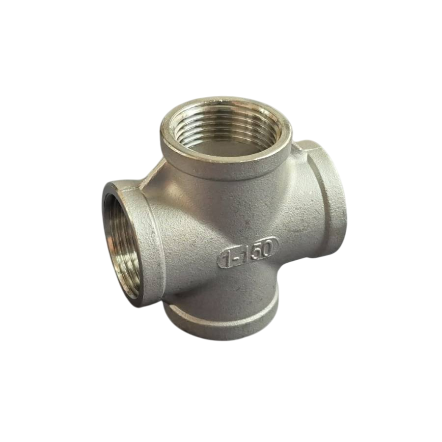 Крестовина DN25 ВР BSPP равнопроходная н/ж сталь AISI304 Class 150 1" (29510280) - фото 1 Крестовина DN25 ВР BSPP равнопроходная н/ж сталь AISI304 Class 150 1" (29510280) - фото 1