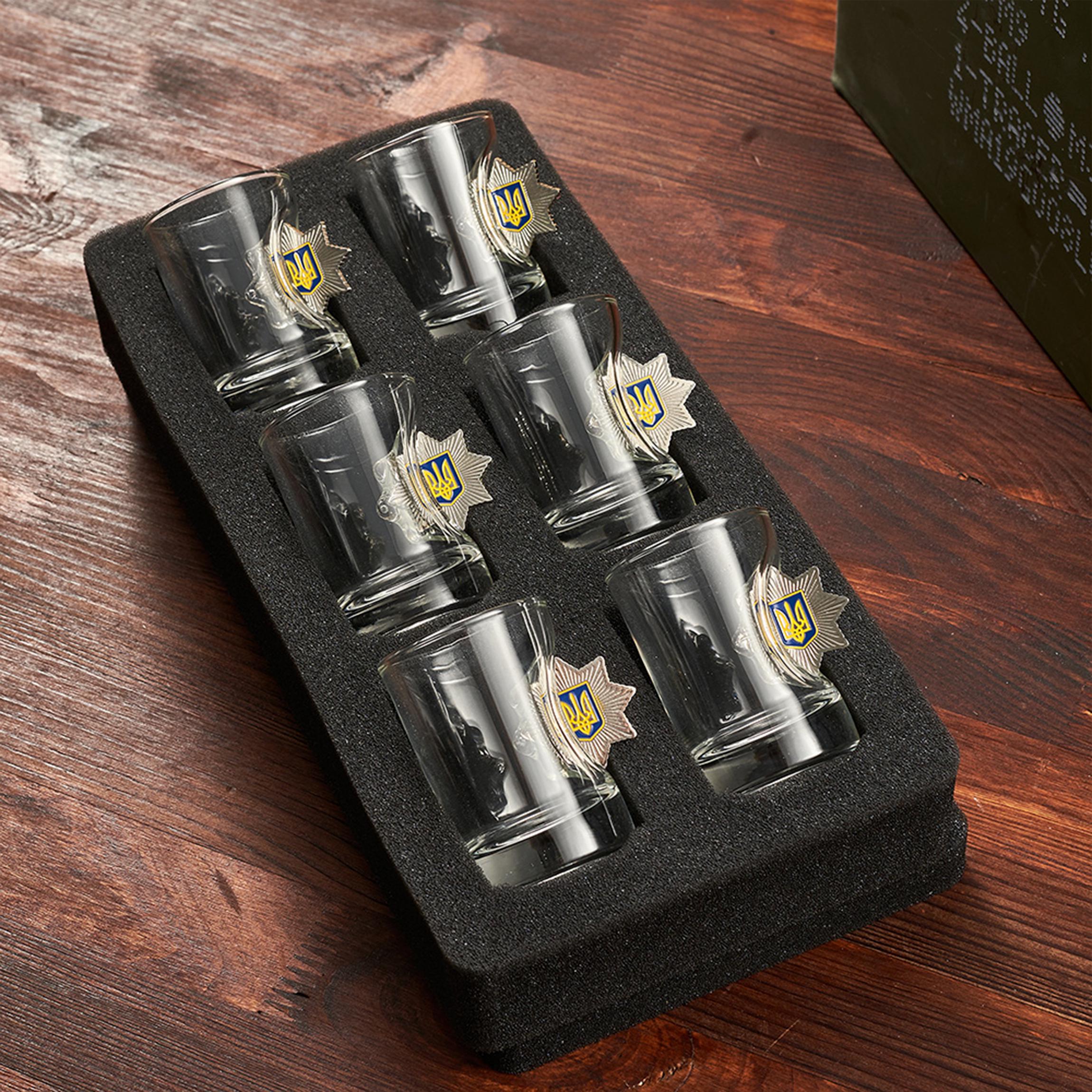 Набор VSKLO БК маленький графин и рюмки Полиция (28918591) - фото 2 Набор VSKLO БК маленький графин и рюмки Полиция (28918591) - фото 2