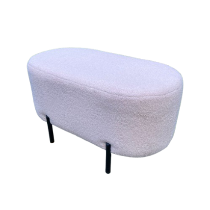 Пуф-банкетка Atlanta м'який/довгі ніжки Рожевий (27920826)