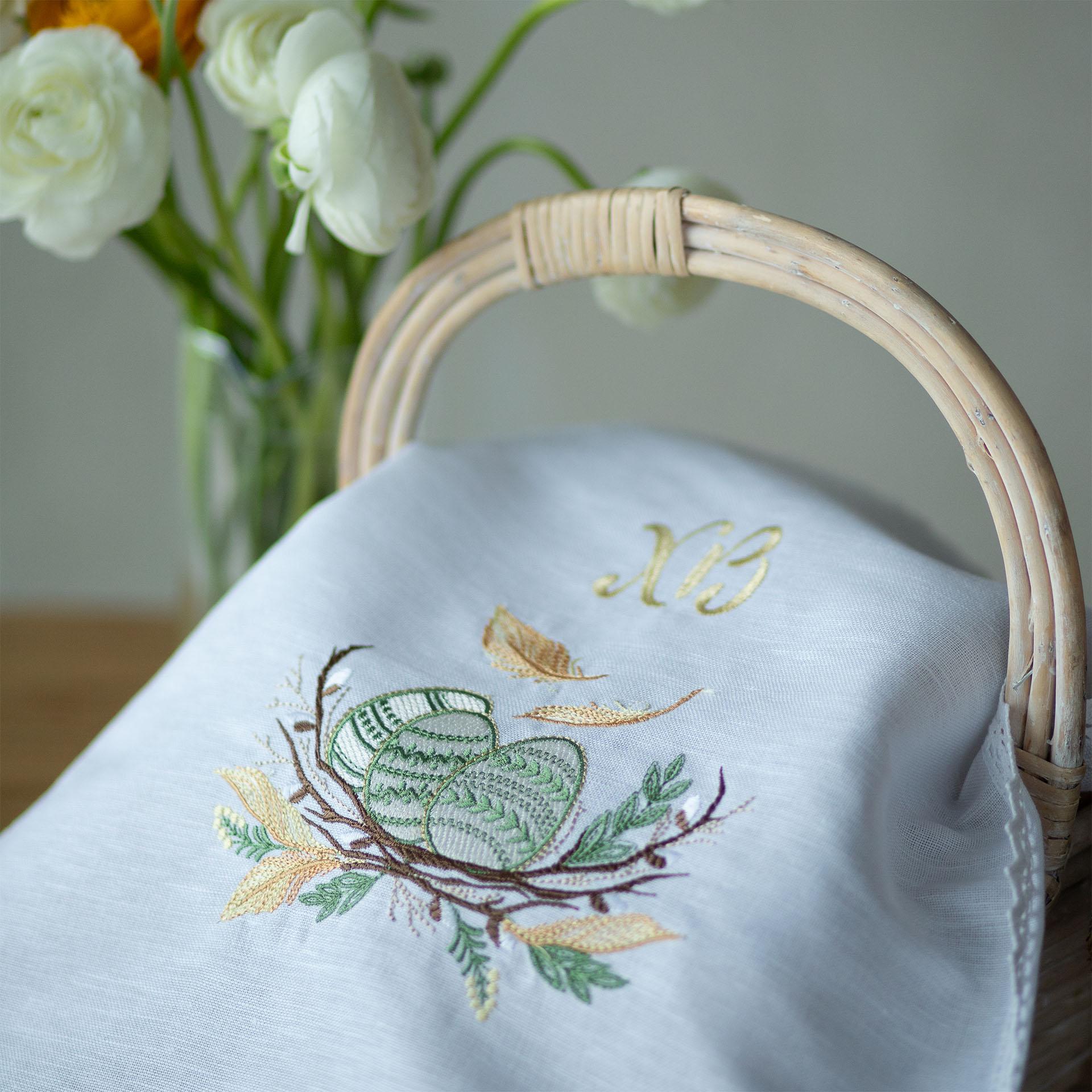 Серветка великодня Едельвіка 43х43 см Білий (311-24/09) - фото 2