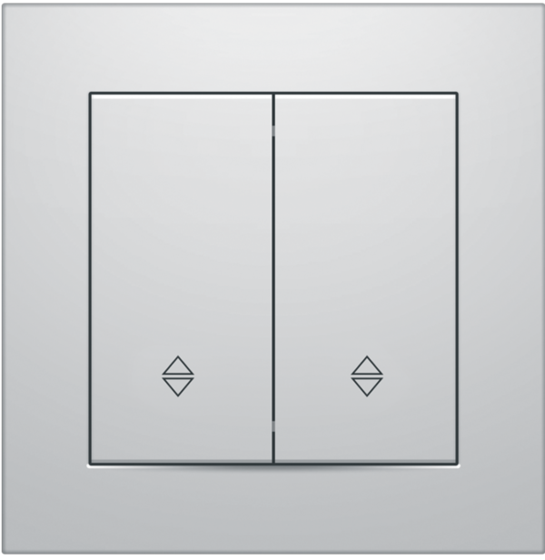 Выключатель двухклавишный проходной MARSHEL IDEAL VS10-305 White