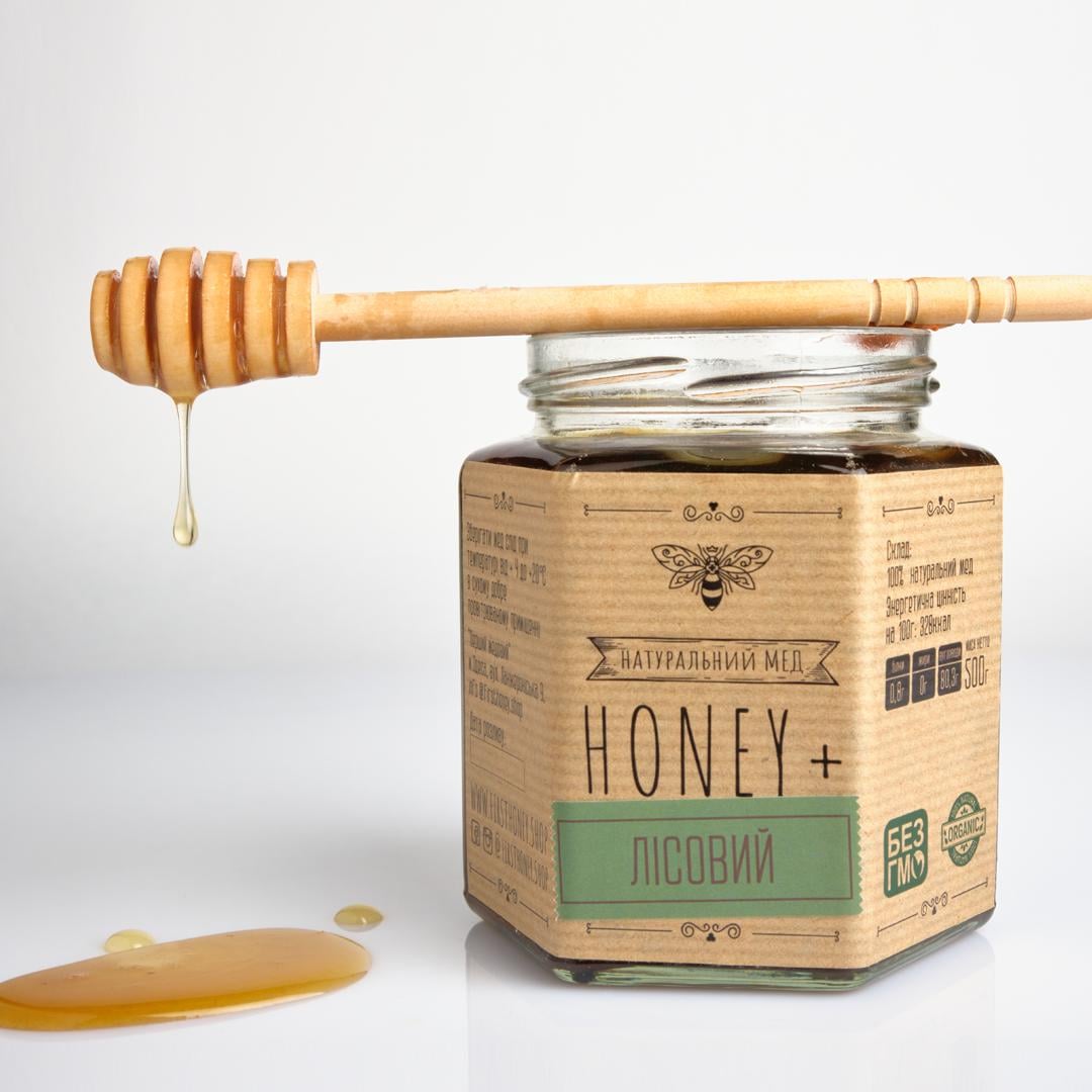 Мед натуральный Honey+ Natural лесной 500 г