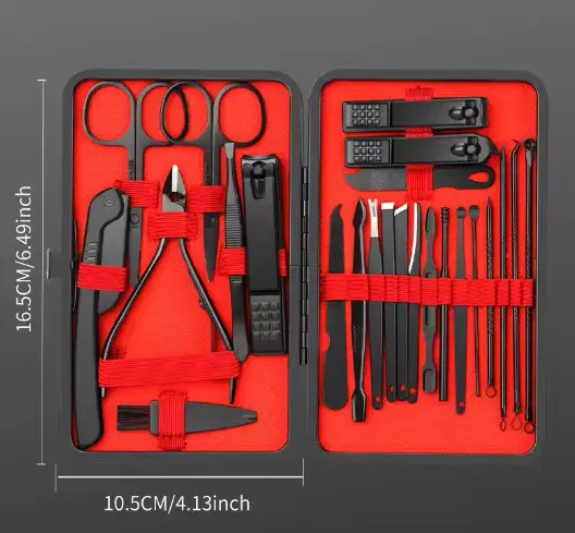 Набір манікюрний із 24 предметів у чохлі професійний - фото 3 Набір манікюрний із 24 предметів у чохлі професійний - фото 3