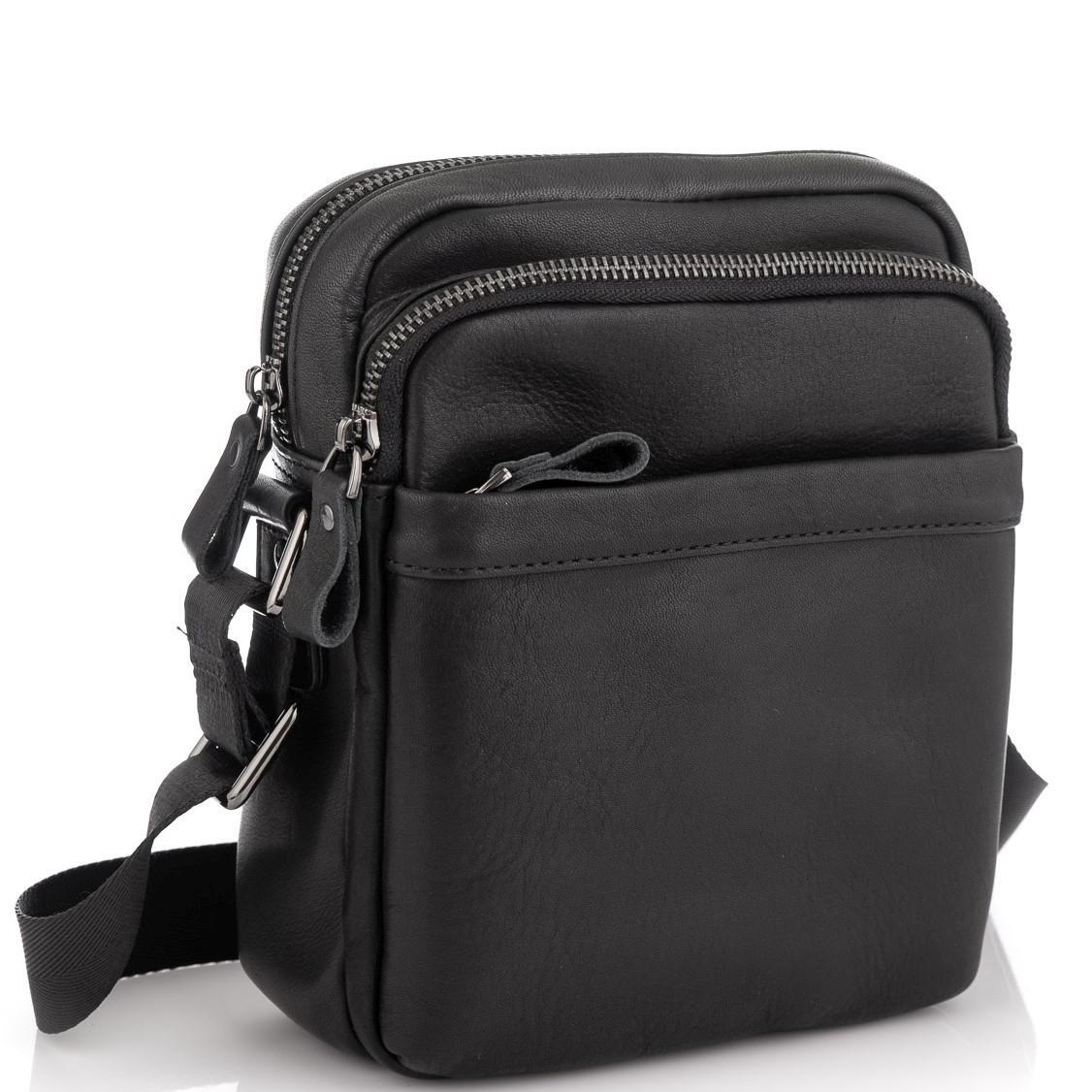 Чоловіча сумка через плече Royal Bag 6027A Чорний (3973)