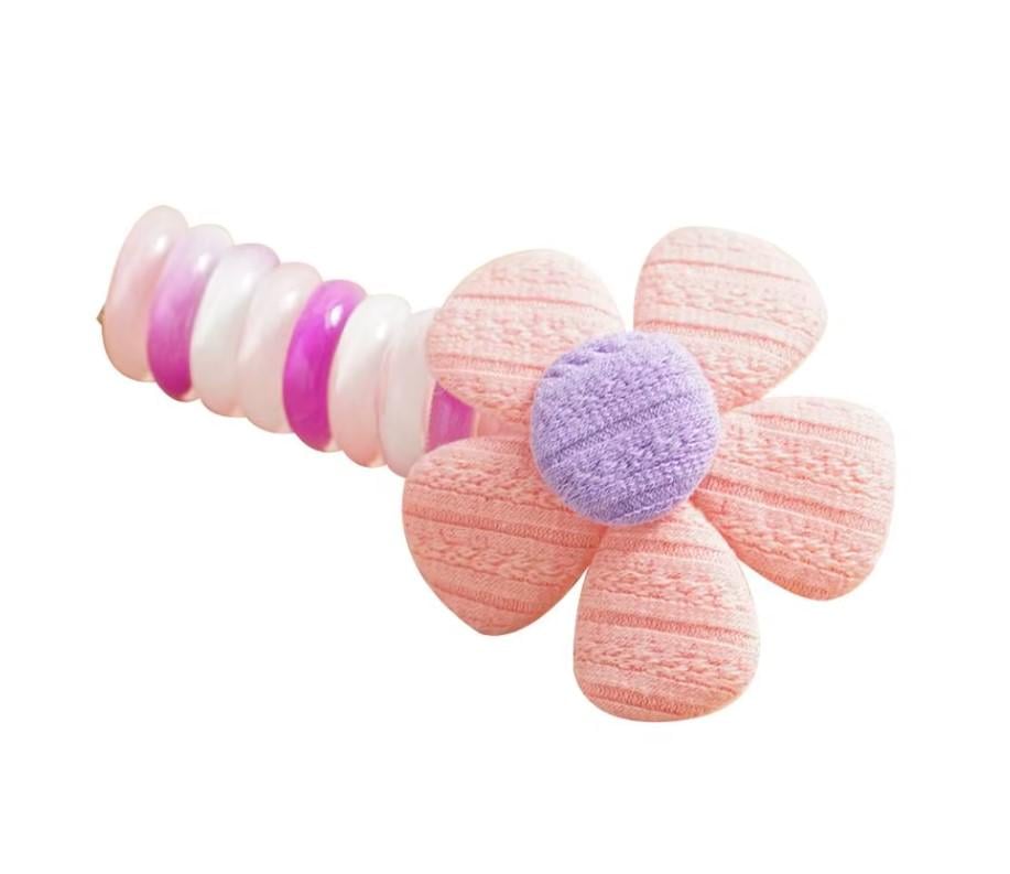 Резинка-пружинка для девочек Цветочек Розовый (00-0481)