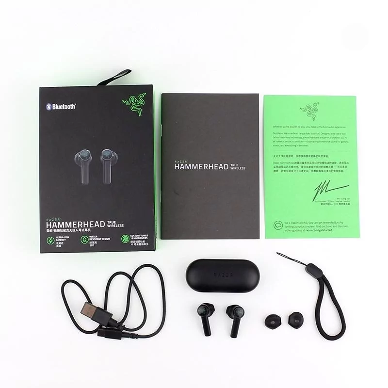 Наушники беспроводные Razer Hammerhead True WL Mic Bluetooth Black (10198850) - фото 3 Наушники беспроводные Razer Hammerhead True WL Mic Bluetooth Black (10198850) - фото 3