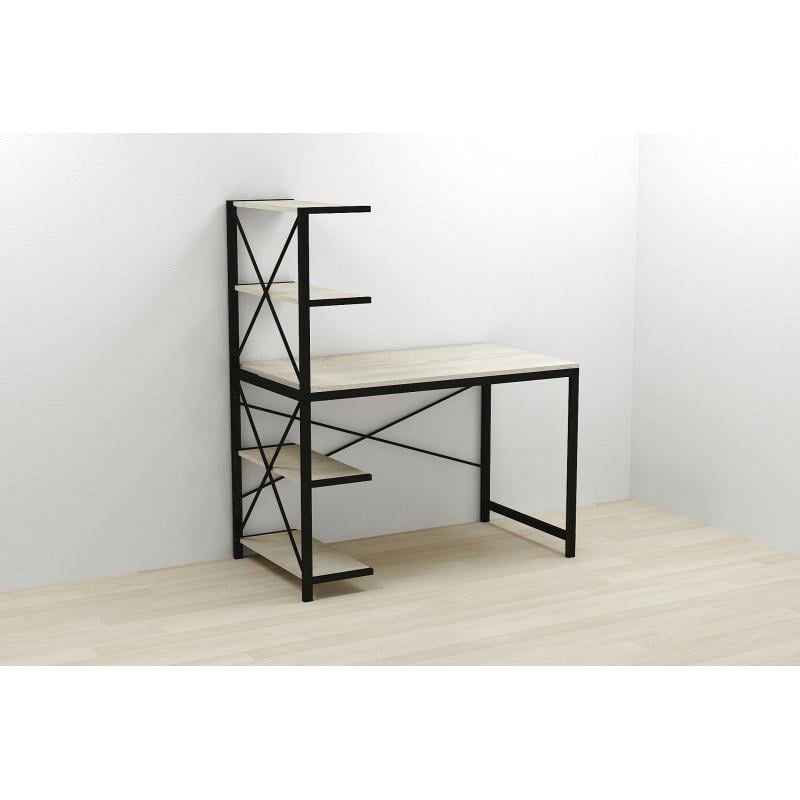 Компьютерный стол Ferrum-decor Jack 140 ДСП Черный/Дуб сонома (FRD-104403)