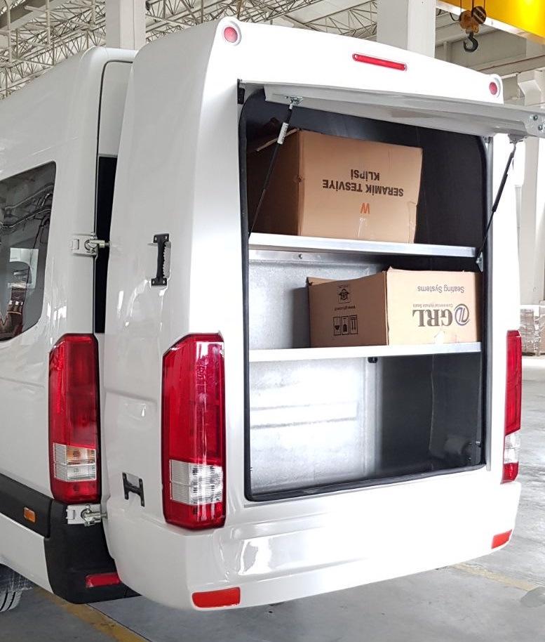 Навесной багажник Cagatay для Hyundai H350 стеклопластик под покраску (120182)