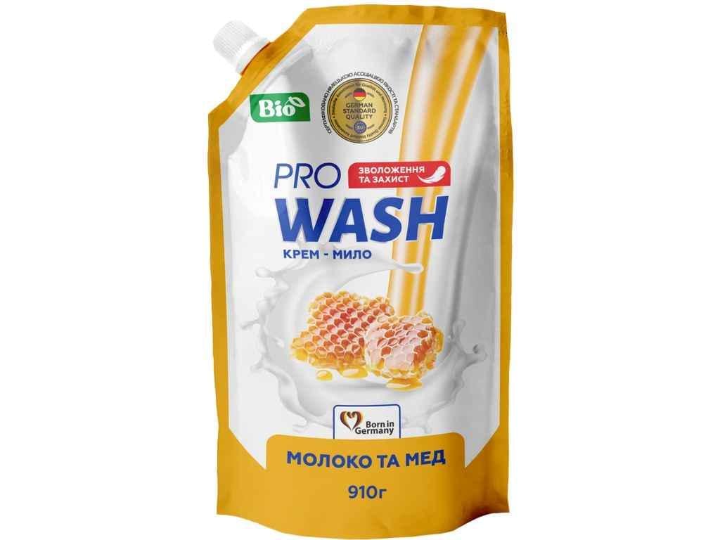 Крем-мыло жидкое Pro Wash 910 мл Молоко и мед (905094)