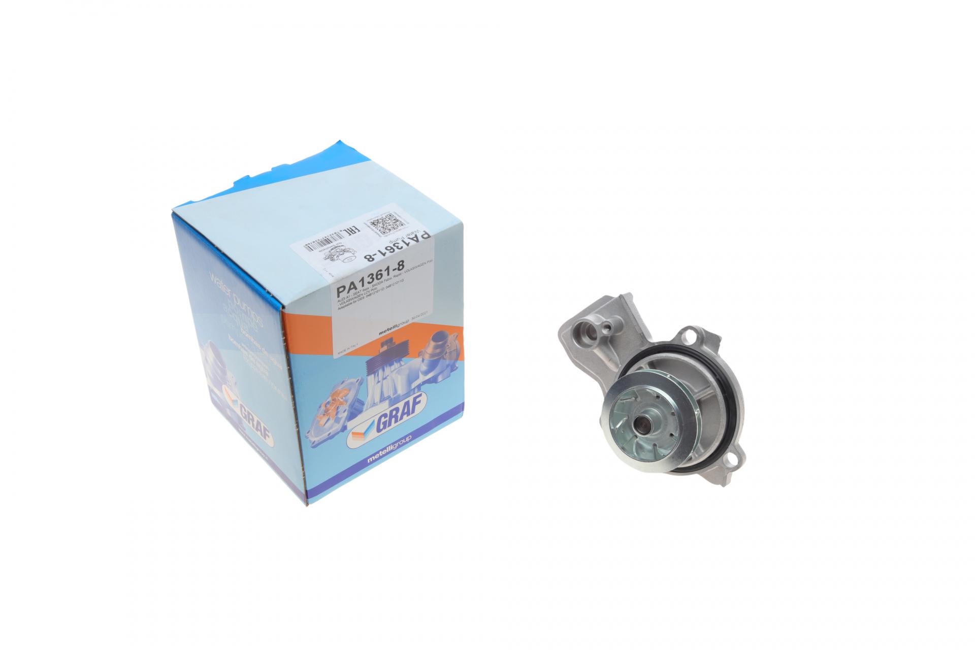 Водяная помпа Graf Audi A1/Seat Ibiza/Skoda Fabia/Rapid/VW Polo 1.4TDI 14-R/B 4PT 7 лопастей (PA1361-8)
