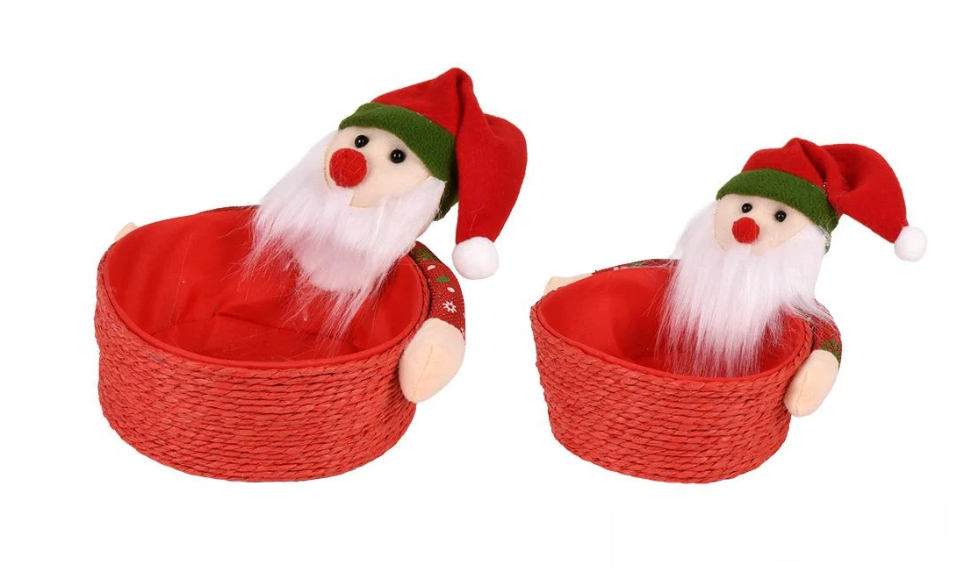 Корзина новогодняя 2 шт. 14/17 см (R34192) Корзина новогодняя 2 шт. 14/17 см (R34192)