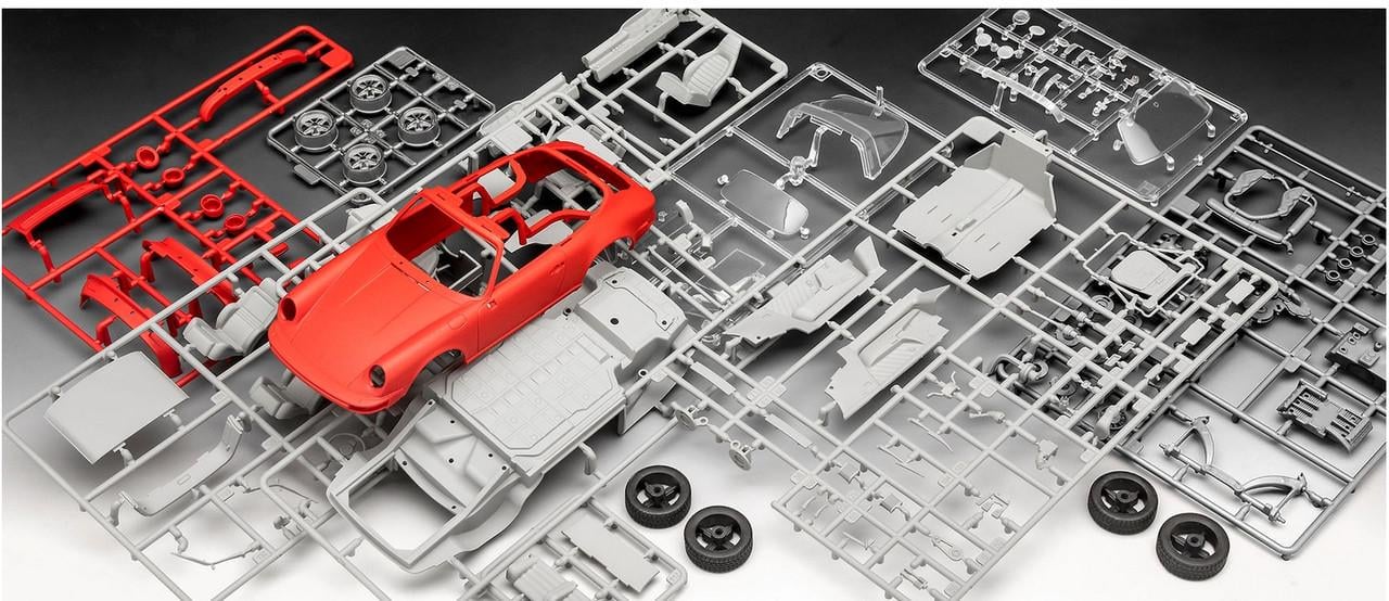 Збірна модель Revell Набір автомобіль Porsche 911 Carrera 3.2 Targa рівень 3 масштаб 1:24 (RVL-67689) - фото 9