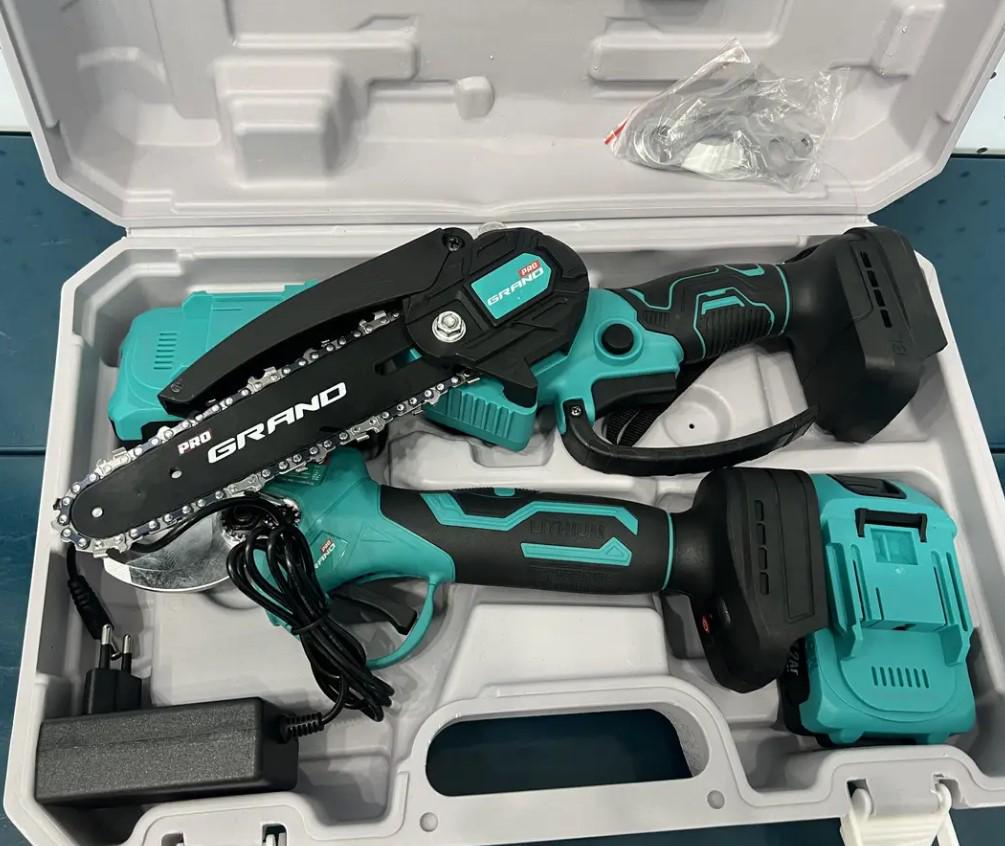 Набор инструмента Grand № 2 G мини-пила АПЦ-20-6"-2 BL/секатор СА-20BL бесщеточный двигатель 2 аккумулятора 2 Ач (22791245) - фото 4