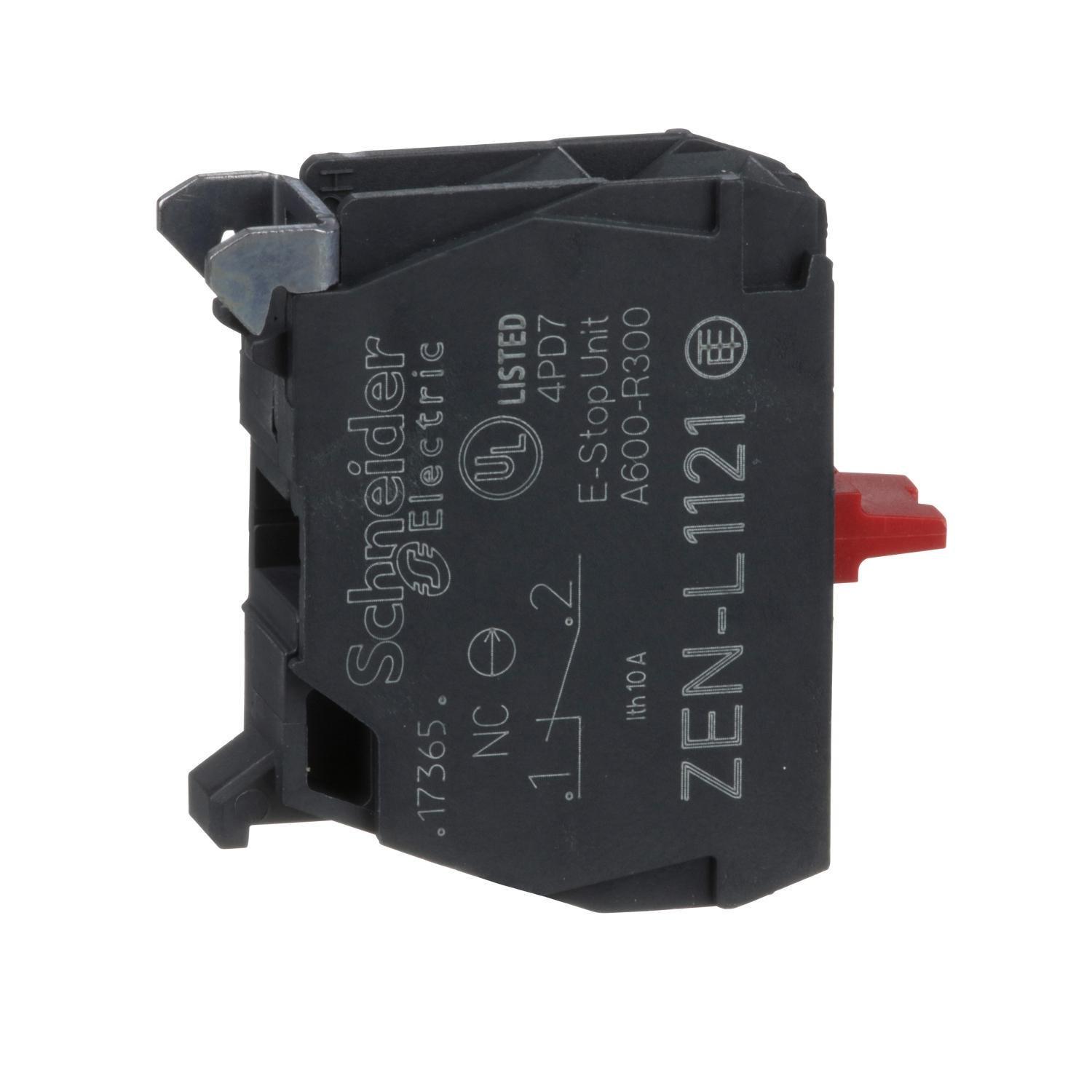 Контактный блок Schneider Electric Harmony 1NC 3A 240V AC/DC для постов управления XB5 (ZENL1121)