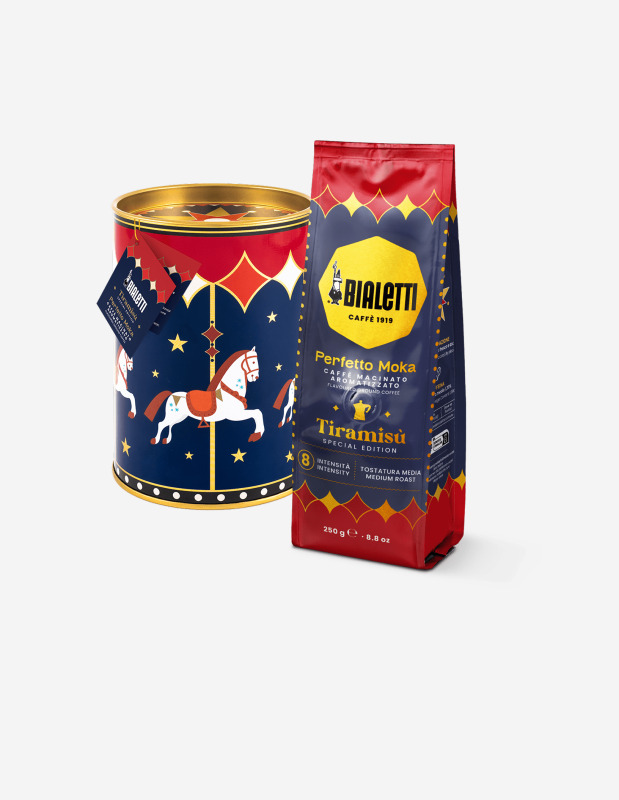 Набір банка/кава мелена Bialetti Magico Ricordo Moka Tiramisu 200 г (096080494)