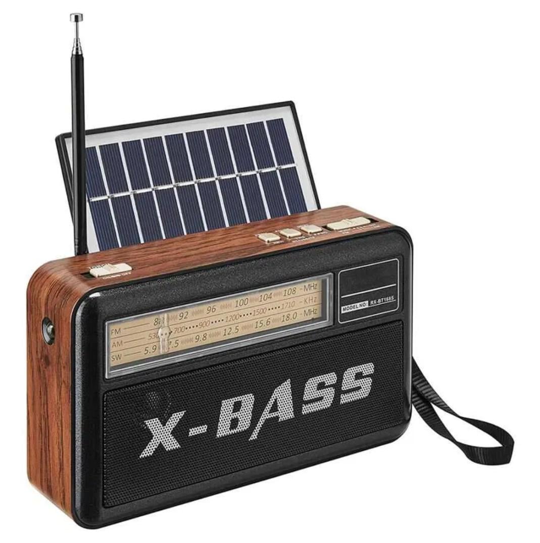 Радиоприемник портативный Golon RX-168 Bluetooth/USB/SD с аккумулятором и солнечной панелью Черный (32532716) Радиоприемник портативный Golon RX-168 Bluetooth/USB/SD с аккумулятором и солнечной панелью Черный (32532716)