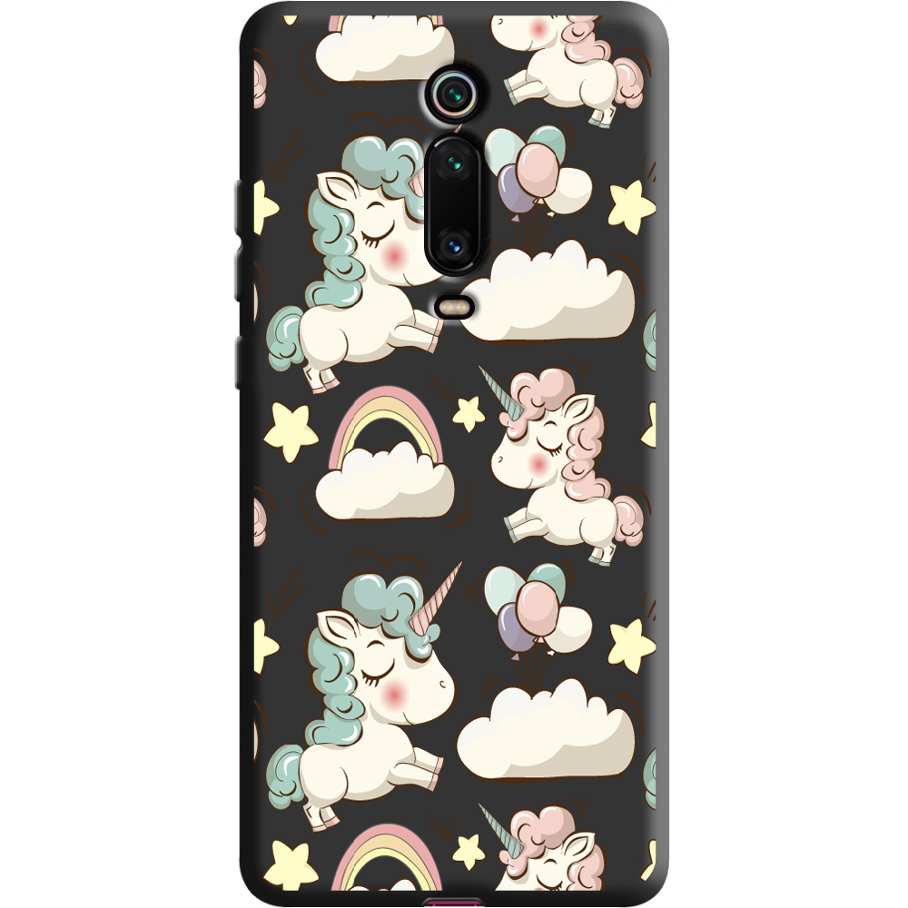 Чохол BoxFace Xiaomi Mi 9T / Mi 9T Pro Unicorns Чорний силікон (37376-cc2-38687)