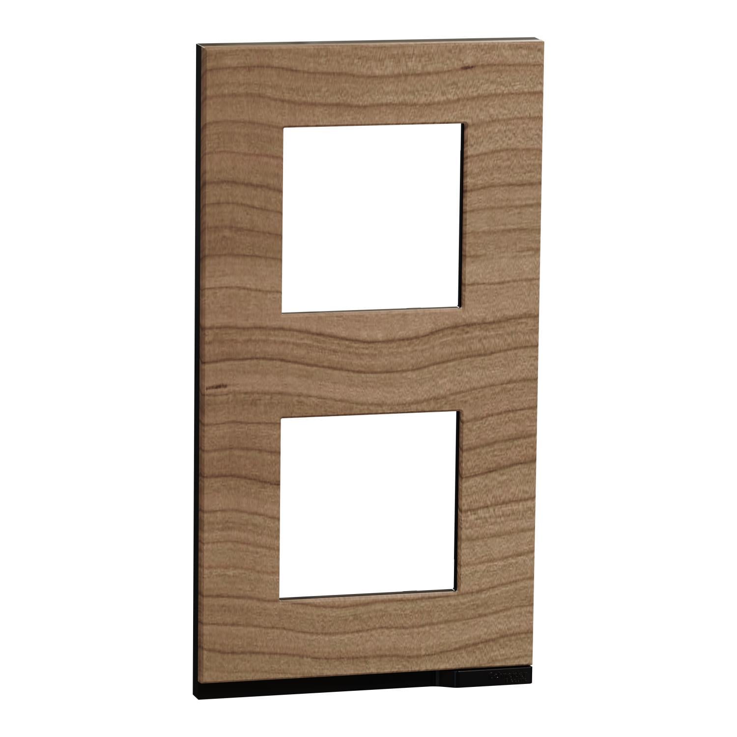 Рамка двухместная Schneider Electric Unica Pure вертикальная Дуб (NU6004V84)