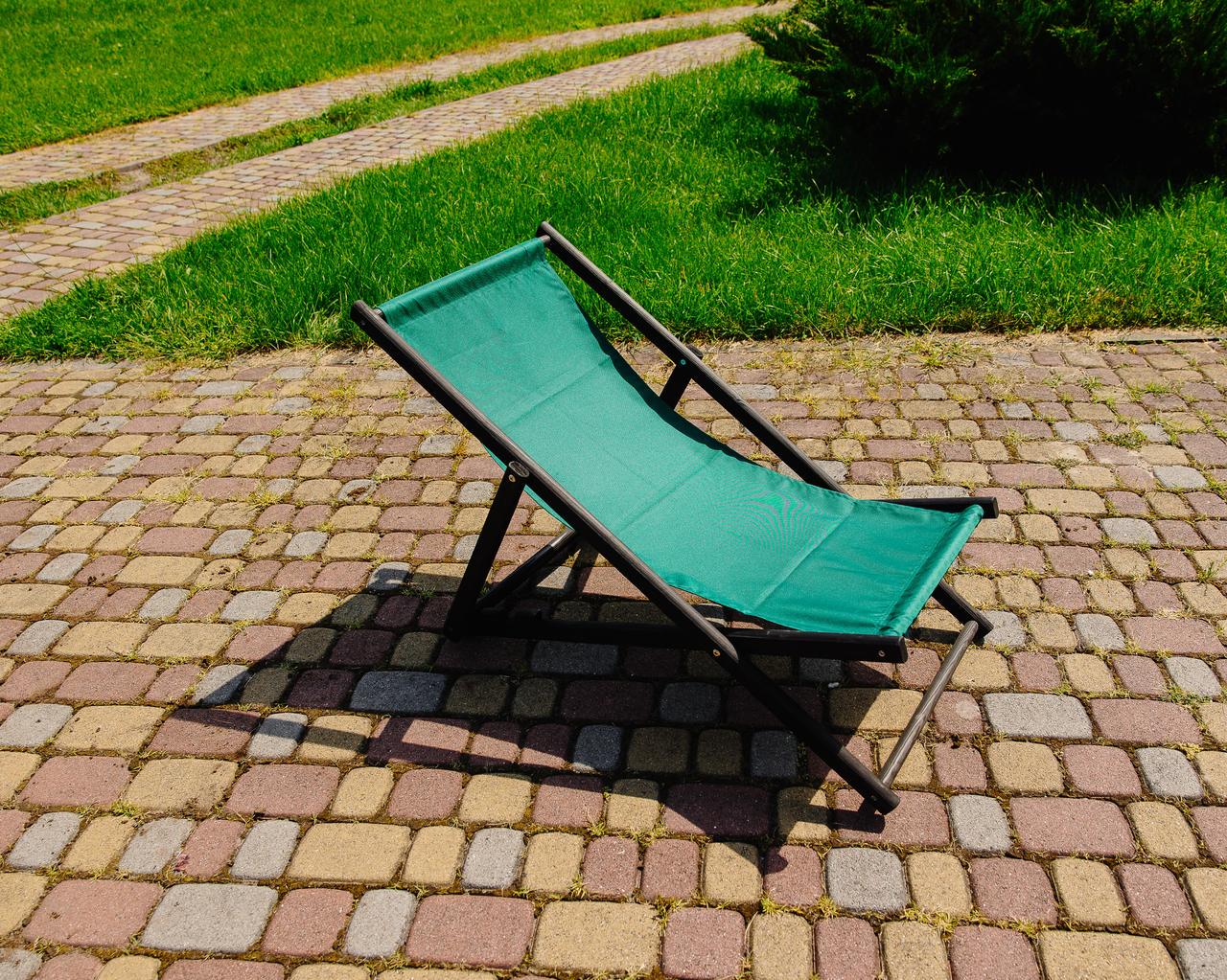 Шезлонг для дачи тканевый XRmaster Черный/Зеленый (КШ-002/2) - фото 3 Шезлонг для дачи тканевый XRmaster Черный/Зеленый (КШ-002/2) - фото 3