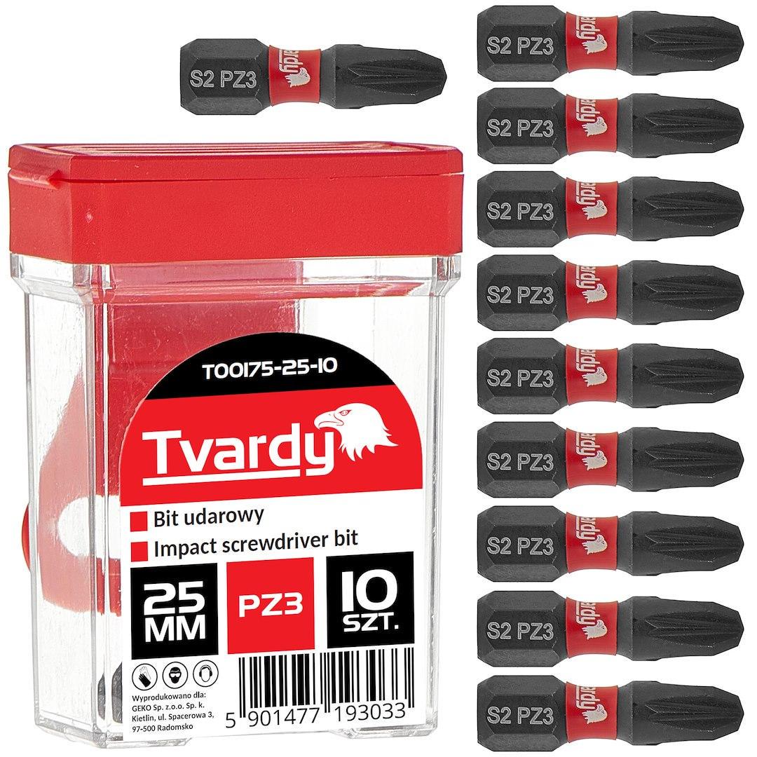 Біта ударна Tvardy Pozidriv Pz3 x 25 мм (T00175-25-10)
