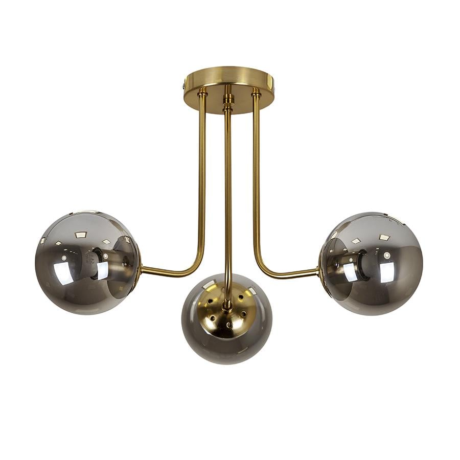 Люстра потолочная молекула Levistella 7529908-3 BRZ+BK Бронзовый/Черный