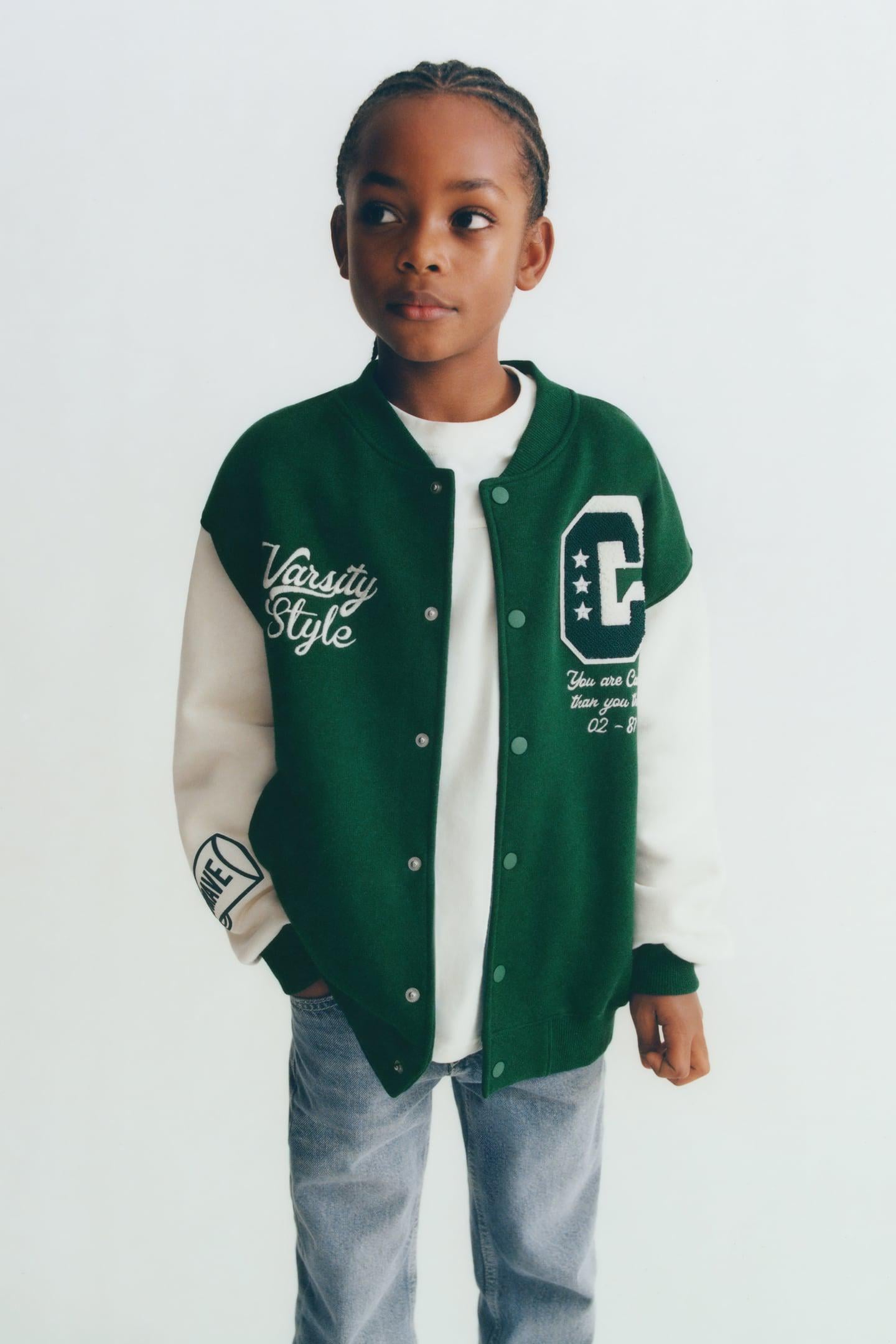 Бомбер для хлопчика Zara р. 134 Зелений (5431671500)