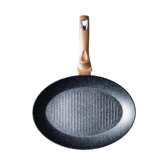 Сковорода-гриль Berlinger Haus Rosegold Metallic Line 35х25х4,5 см (7170BH)