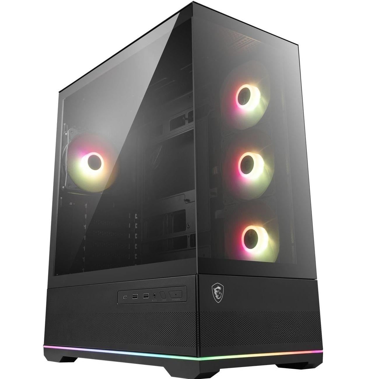 Корпус для ПК MSI MAG Pano 110R PZ Midi-Tower PSU ATX/MicroATX/Mini-ITX Back-Connect ARGB Black (35386503)