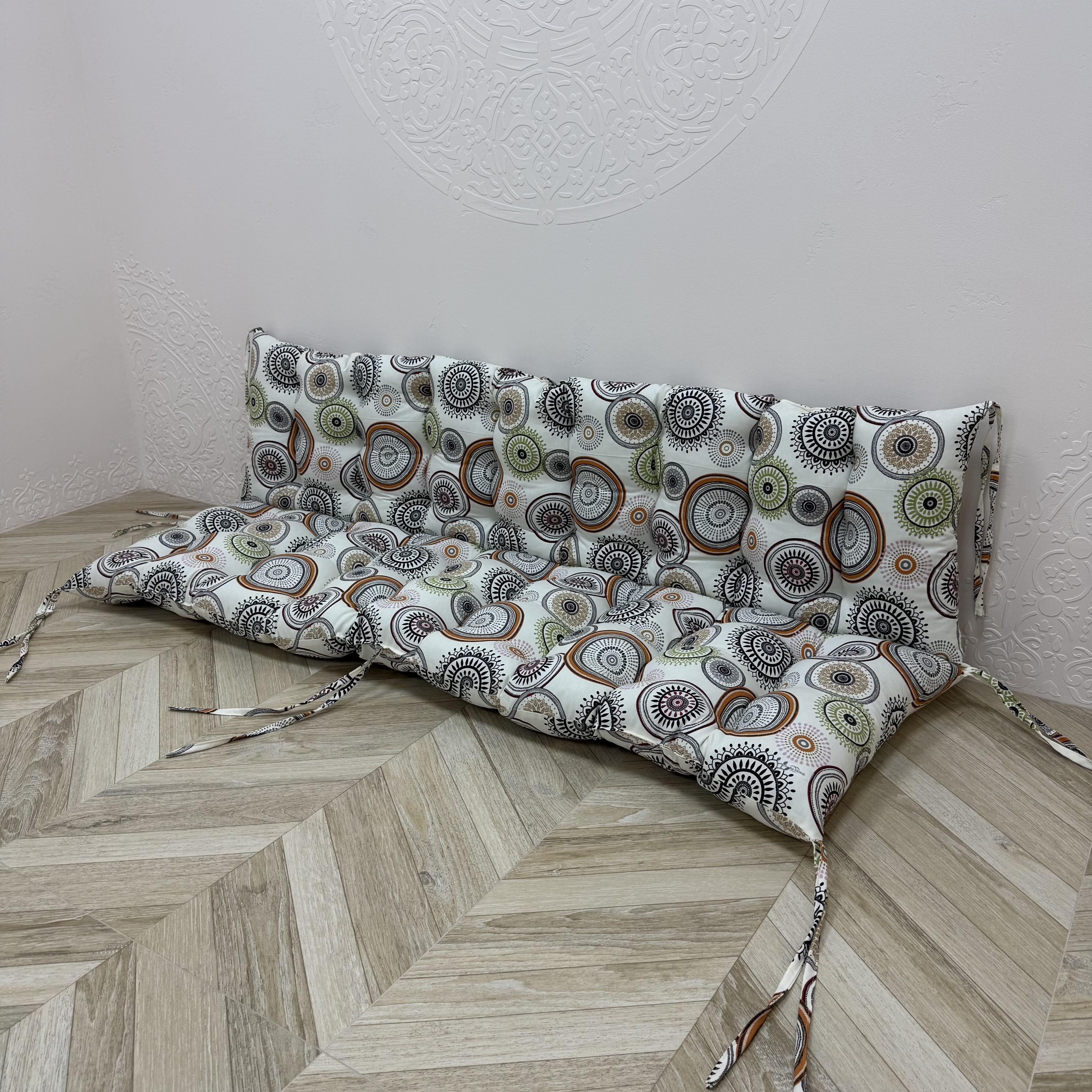 Подушка Comfort Home Kaleidoscope на поддоны/качели/каркасы/садовую мебель панама 150х50х50 см
