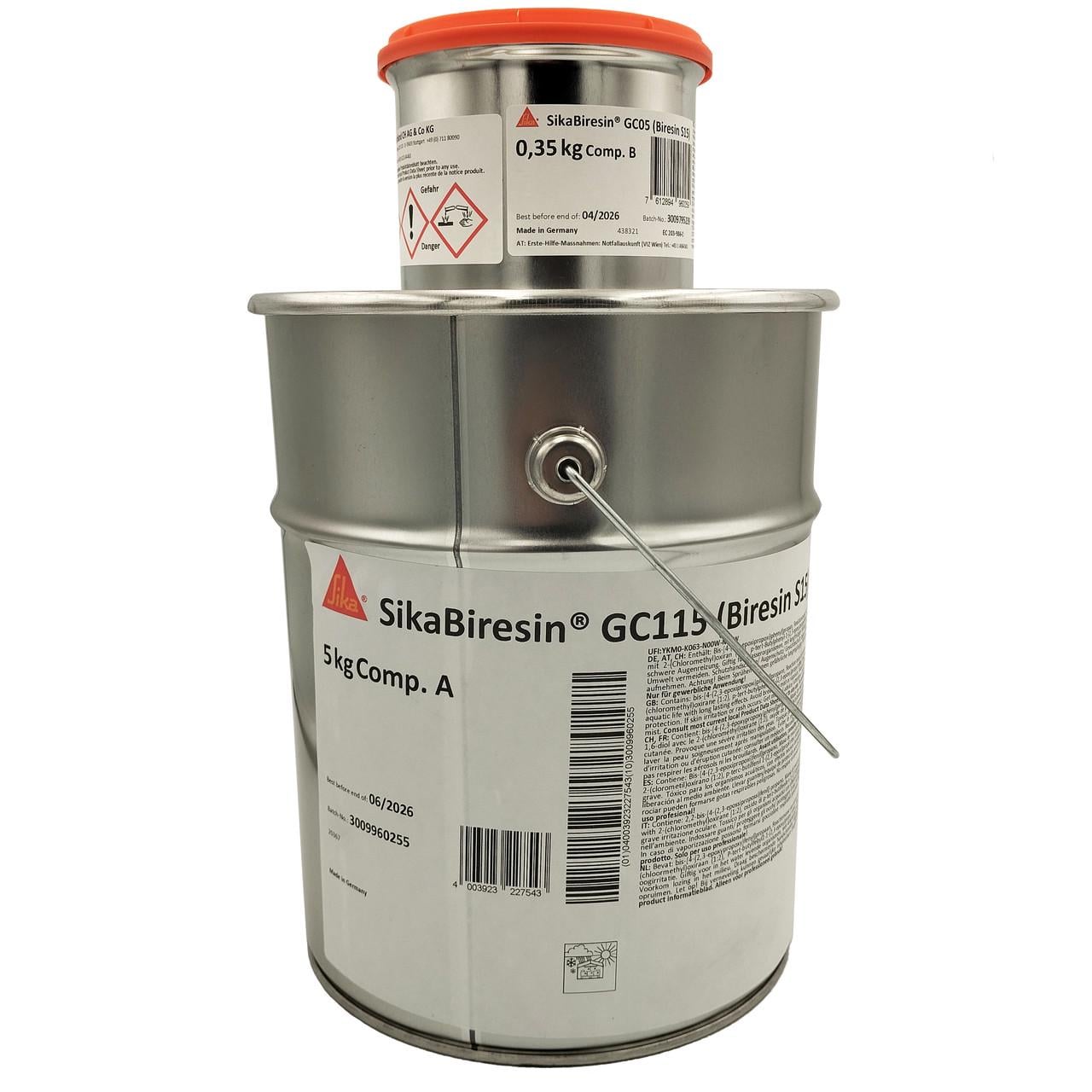 Гелькоут эпоксидный химстойкий для форм и моделей Sika Biresin GC115+GC05 5,35 кг Зеленый