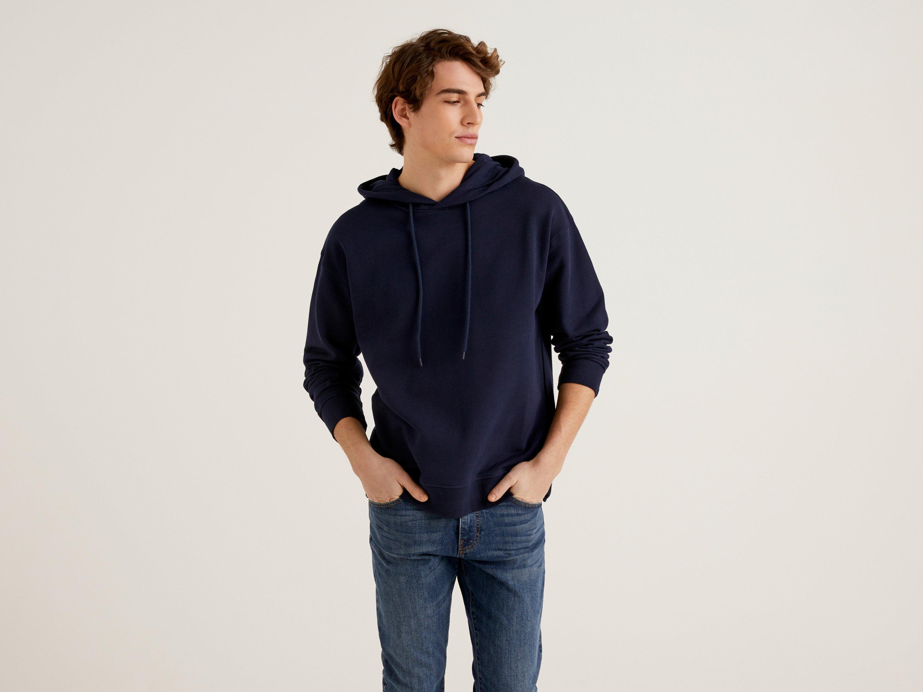 Свитшот мужской Benetton 3j68u2001 M Синий - фото 2 Свитшот мужской Benetton 3j68u2001 M Синий - фото 2