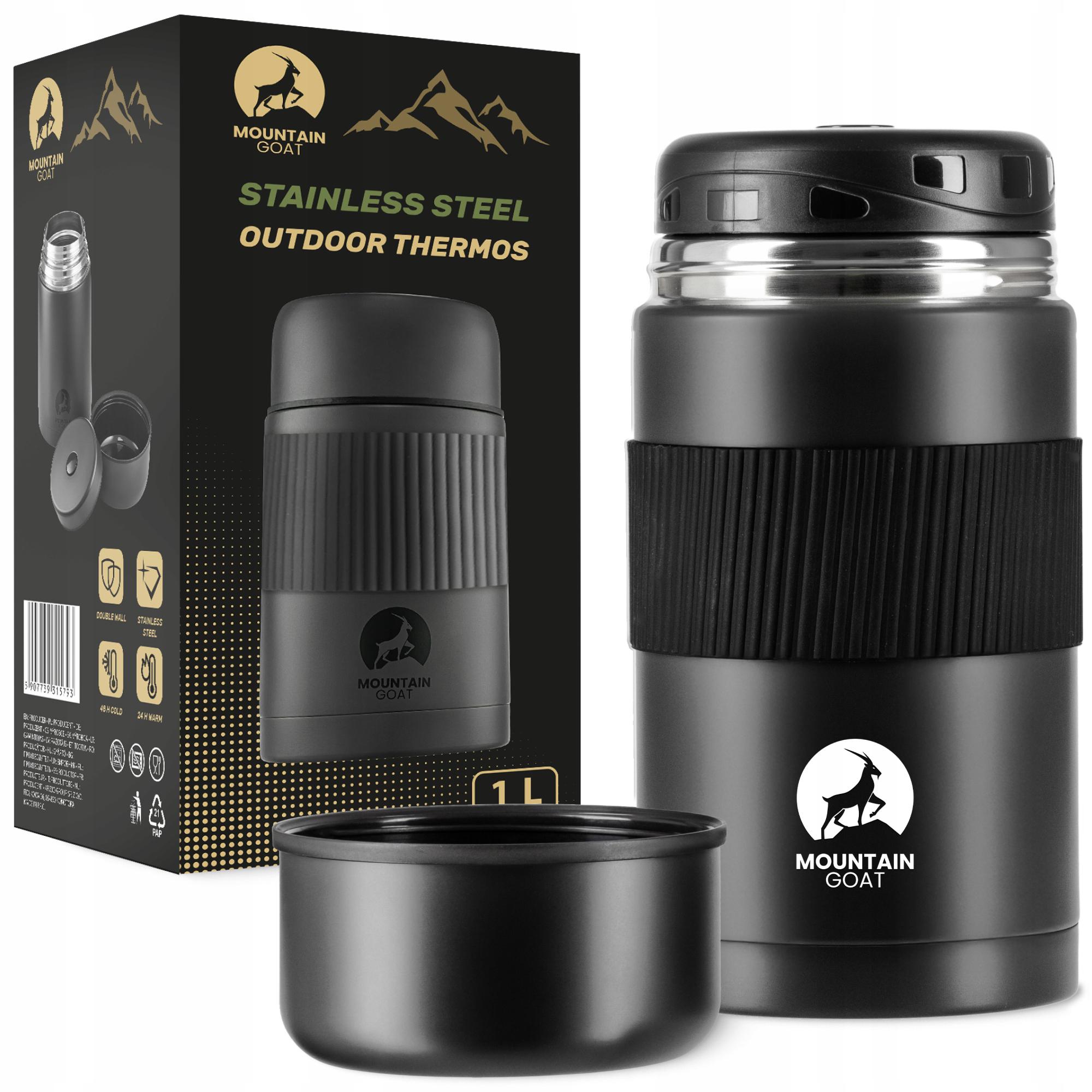 Термос для еды Mountain Goat 1 л Black (P-5907739315793) Термос для еды Mountain Goat 1 л Black (P-5907739315793)