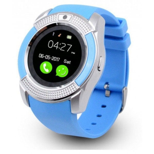 Смарт-годинник Smart Watch V8 Bluetooth з слотом під sim-карту 350 mAh Blue (tf4619) - фото 4